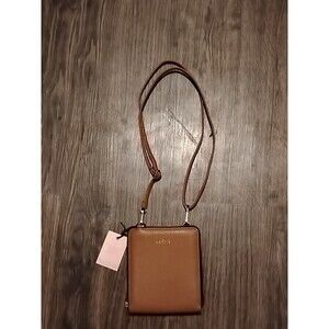 Kedzie Soffiano Crossbody Best Little Bag Vegan Leather Brown Purse NWT